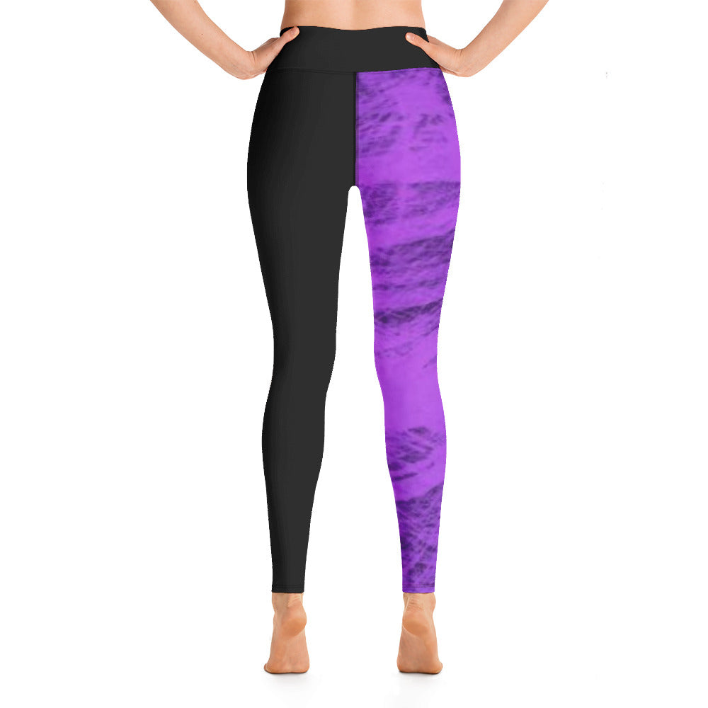 Purple Brush and Black Leggings